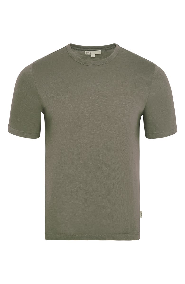 Onia Slub Knit T-Shirt, Main, color, Agave