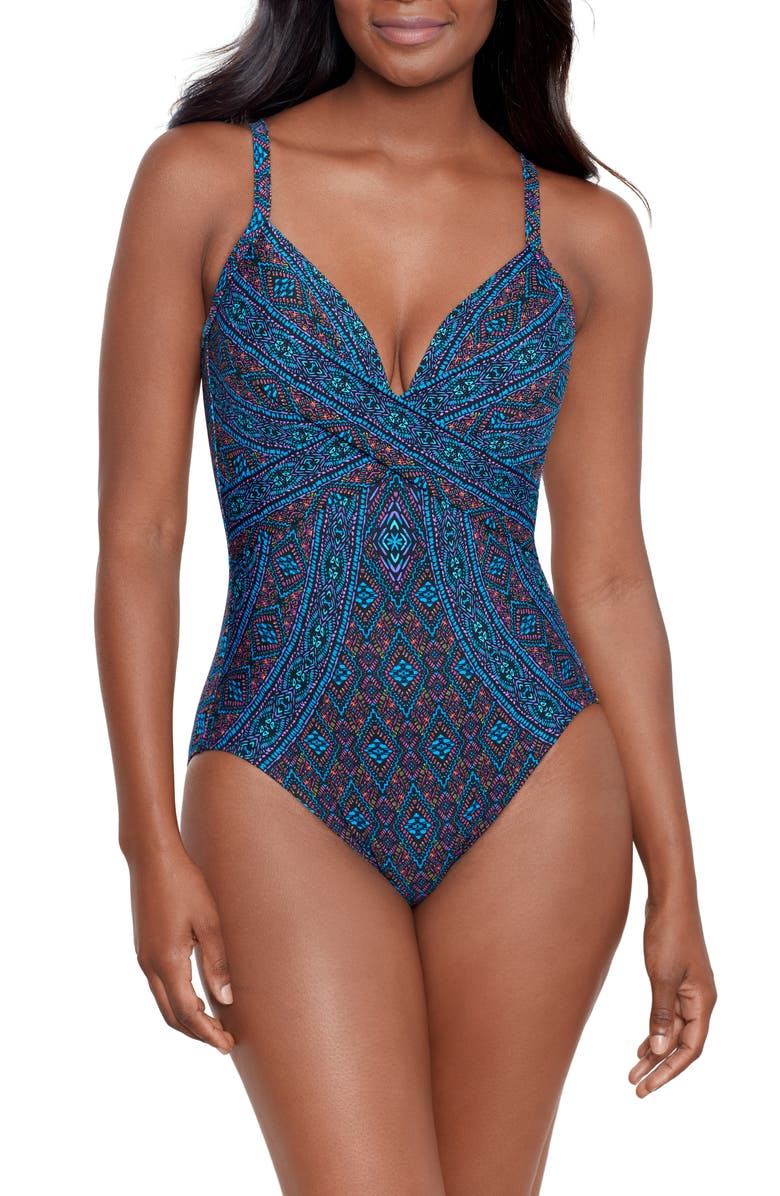 Miraclesuit<sup>®</sup> Romani Captivate One-Piece Swimsuit, Main, color, 