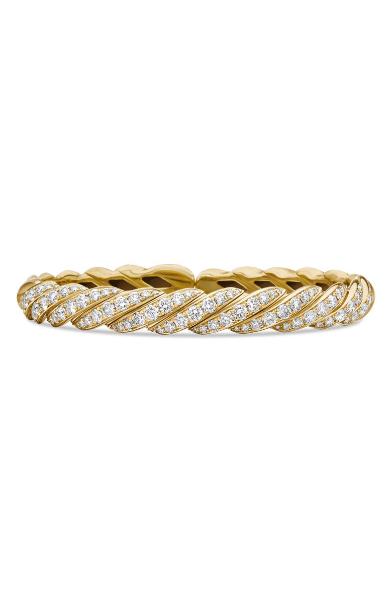 David Yurman Pavéflex Bracelet in 18K Yellow Gold with Diamonds, Main, color,