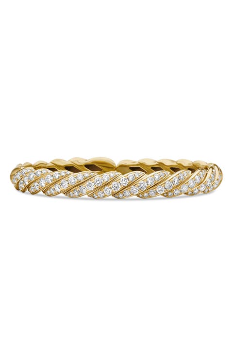 Pavéflex Bracelet in 18K Yellow Gold with Diamonds