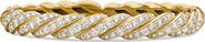 David Yurman Pavéflex Bracelet in 18K Yellow Gold with Diamonds