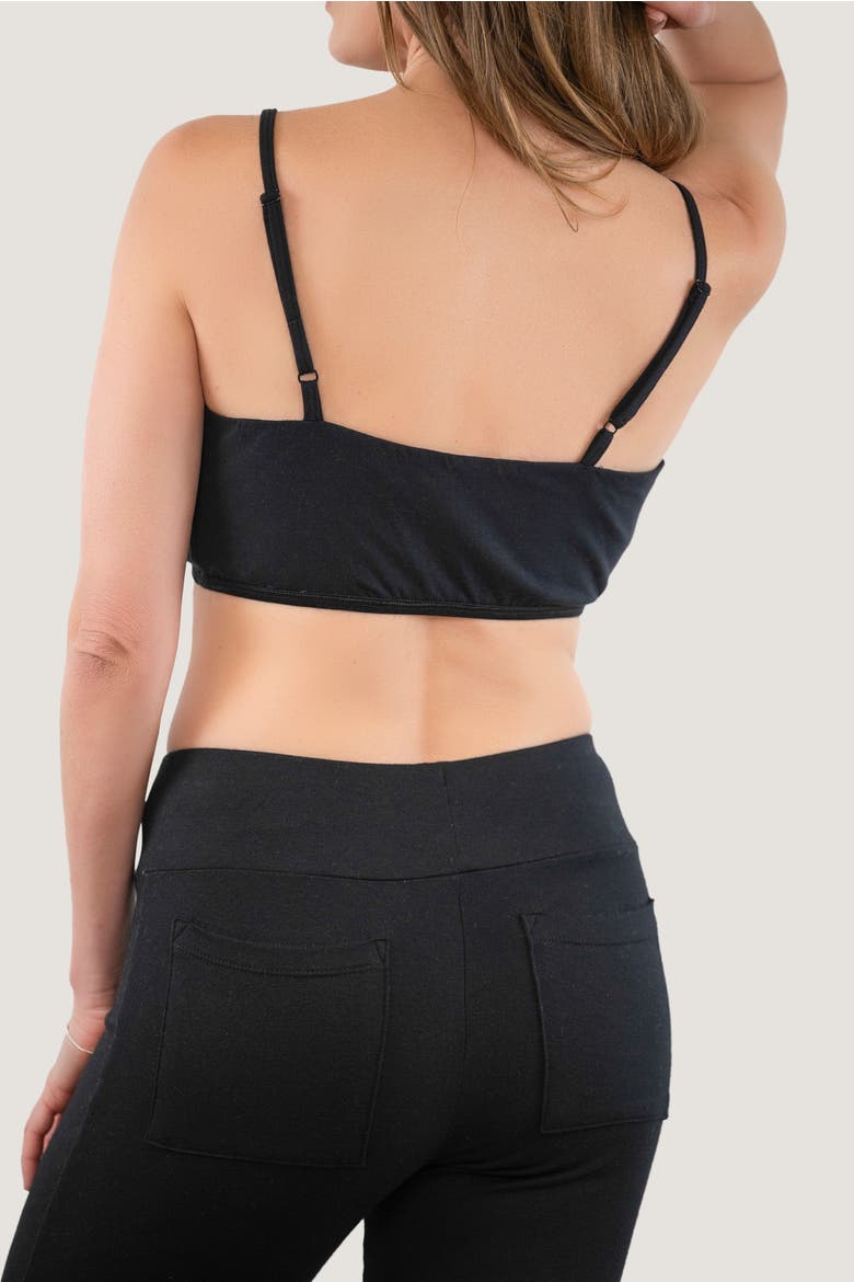 Light Hug® Modal Barely There Bralette, Alternate, color, Black