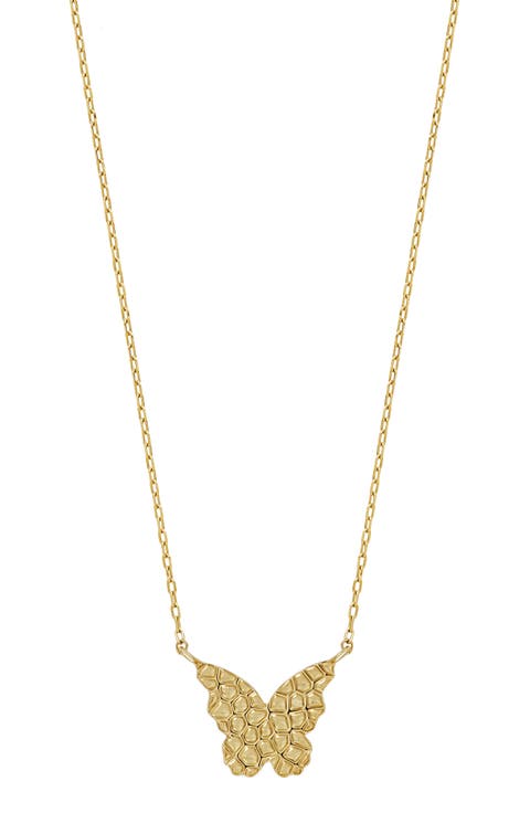 14K Gold Butterfly Pendant Necklace (Nordstrom Exclusive)