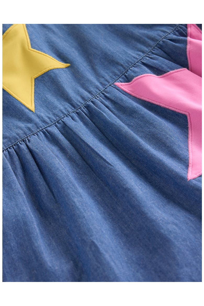 Kids' Betsy Tiered Cotton Dress, Alternate, color, MID VINTAGE STARS