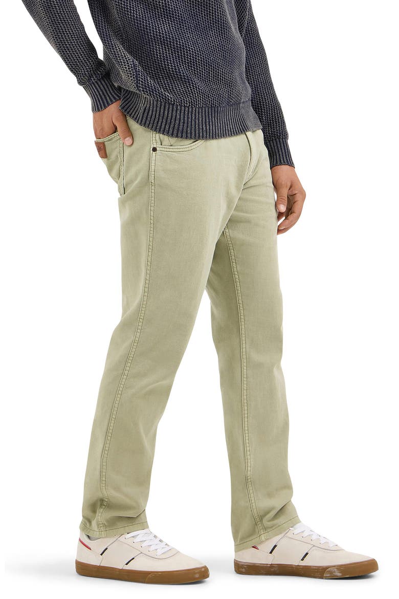 Greensboro Straight Leg 5-Pocket Cotton & Linen Pants, Alternate, color, TEA