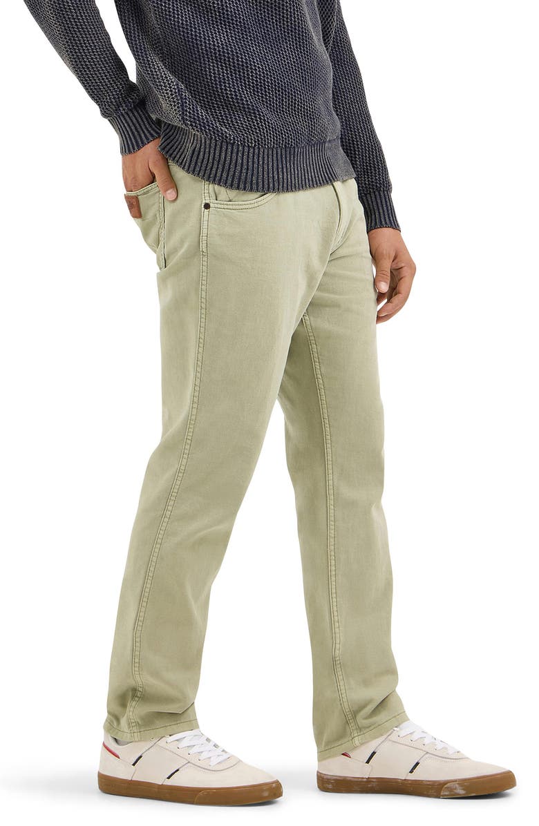 Wrangler Greensboro Straight Leg 5-Pocket Cotton & Linen Pants, Alternate, color, Tea