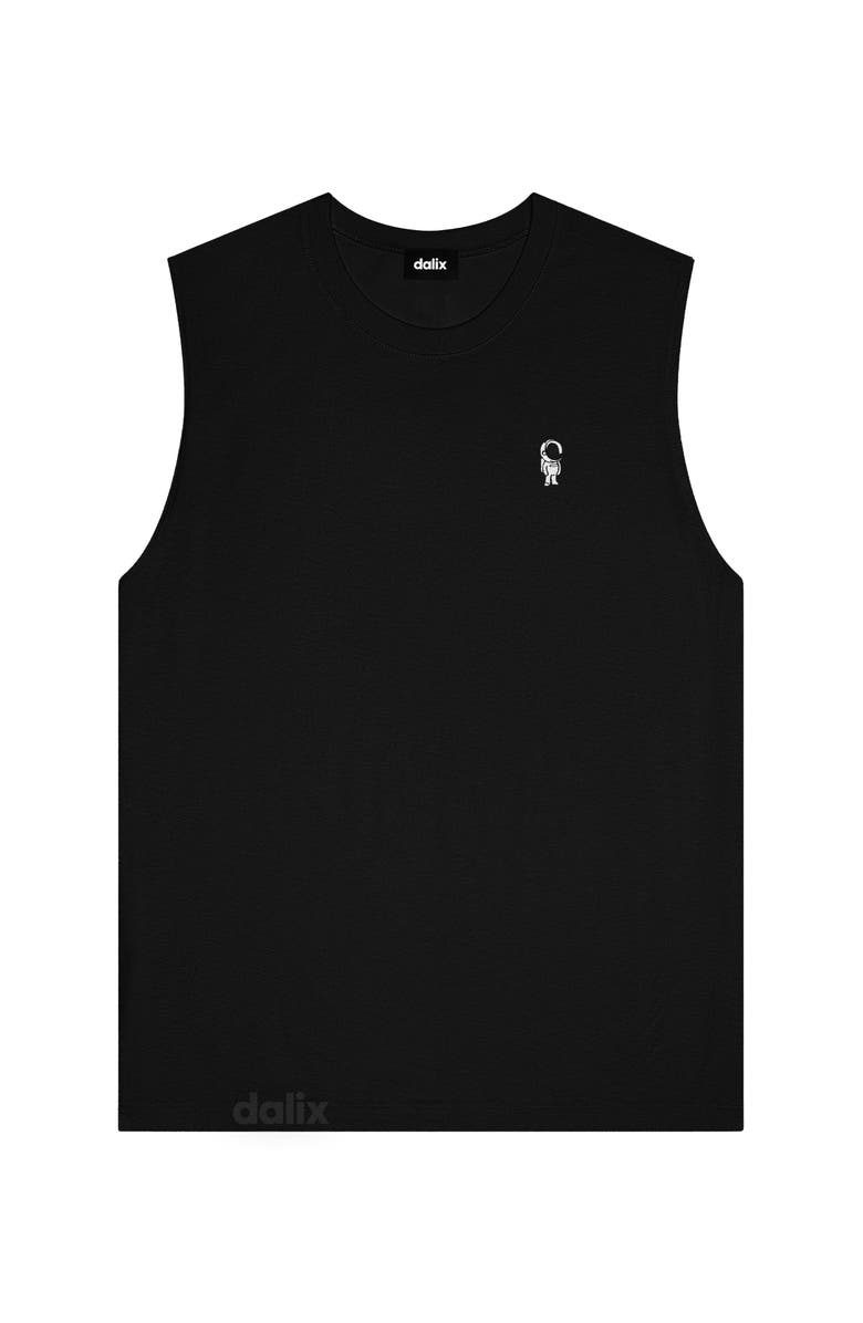 Dalix Mens Astronaut Muscle Tank, Main, color, Black