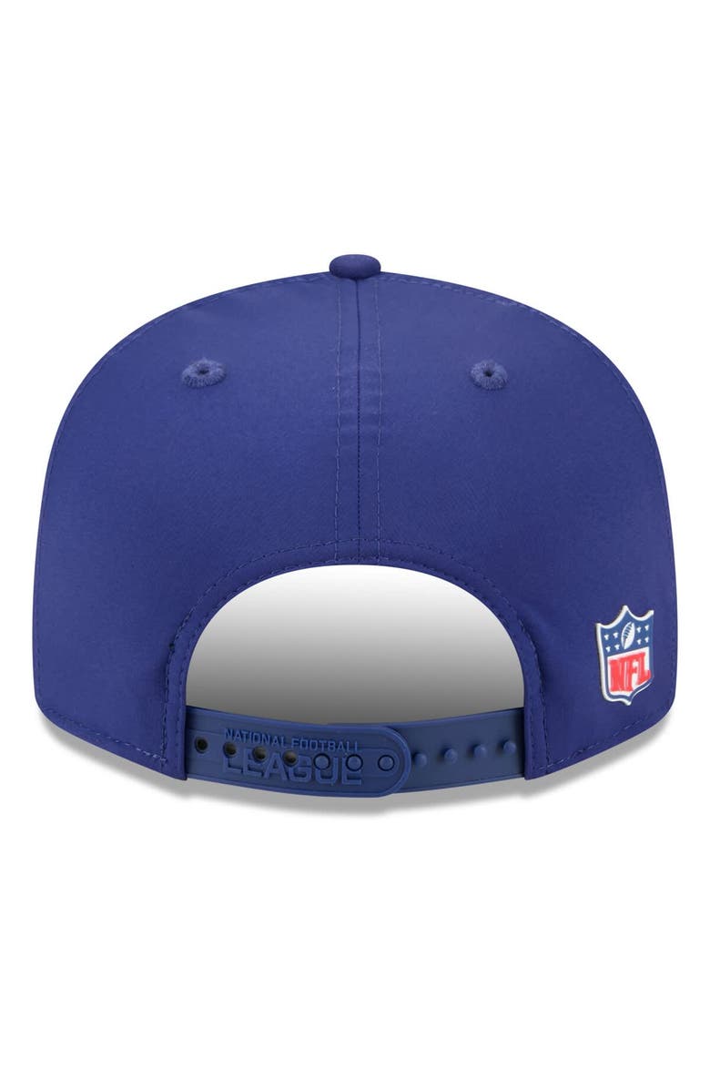 New Era Men's New Era Blue NFL 2025 Sideline  Split Panel 9FIFTY Snapback Hat, Alternate, color, Blue