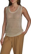 Donna Karan New York Open Stitch Sweater Tank