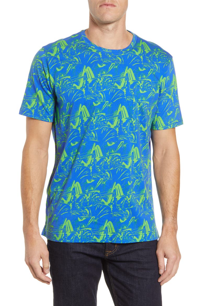 Aerobatics Pocket T-Shirt, Main, color, BLUE