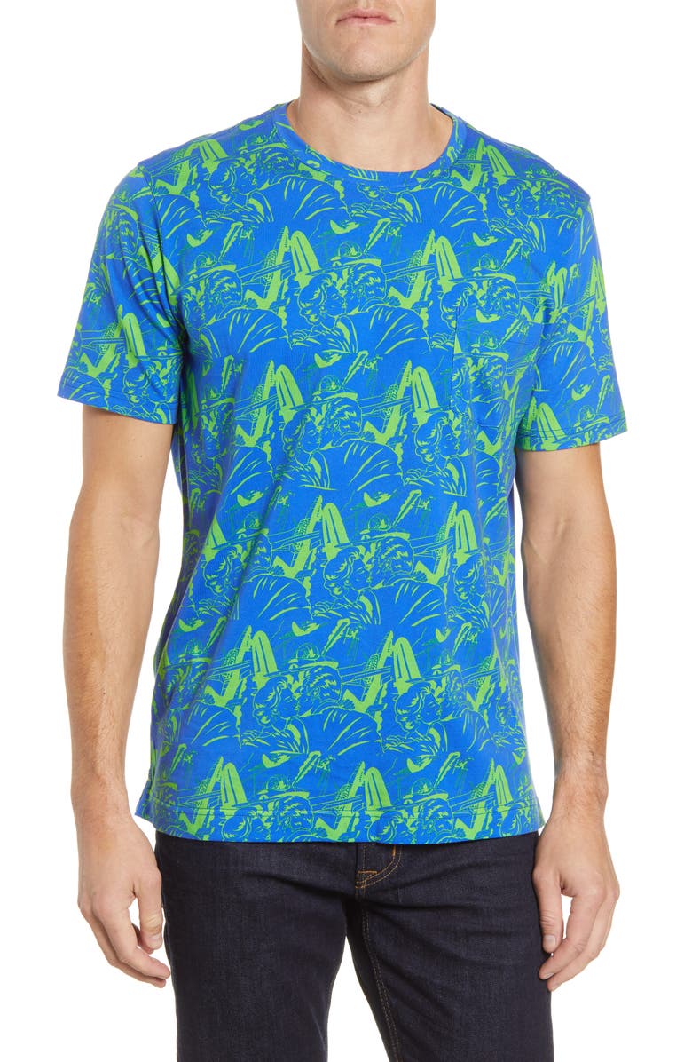Robert Graham Aerobatics Pocket T-Shirt, Main, color, 