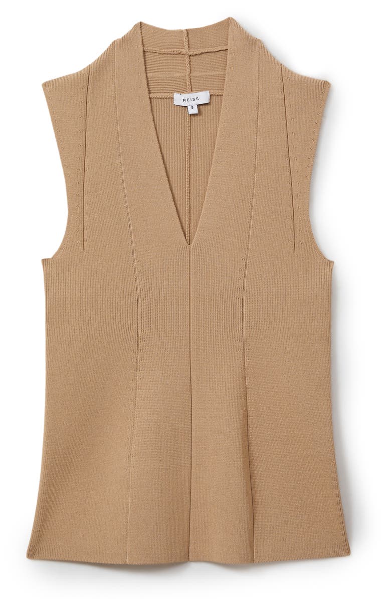 Reiss Kimmy Rib Sleeveless Top, Alternate, color,