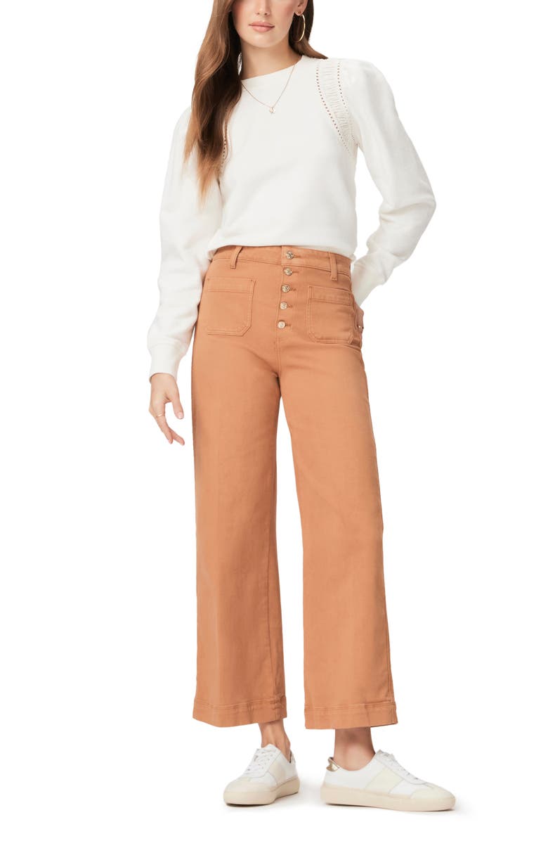 PAIGE Dorea Cotton Sweatshirt, Alternate, color, Ivory