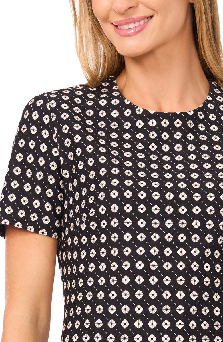 Ted Baker Midge Geo Print Knit Top, Alternate, color, 