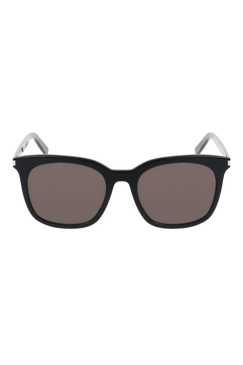 54mm Square Sunglasses, Main, color, BLACK BLACK GREY
