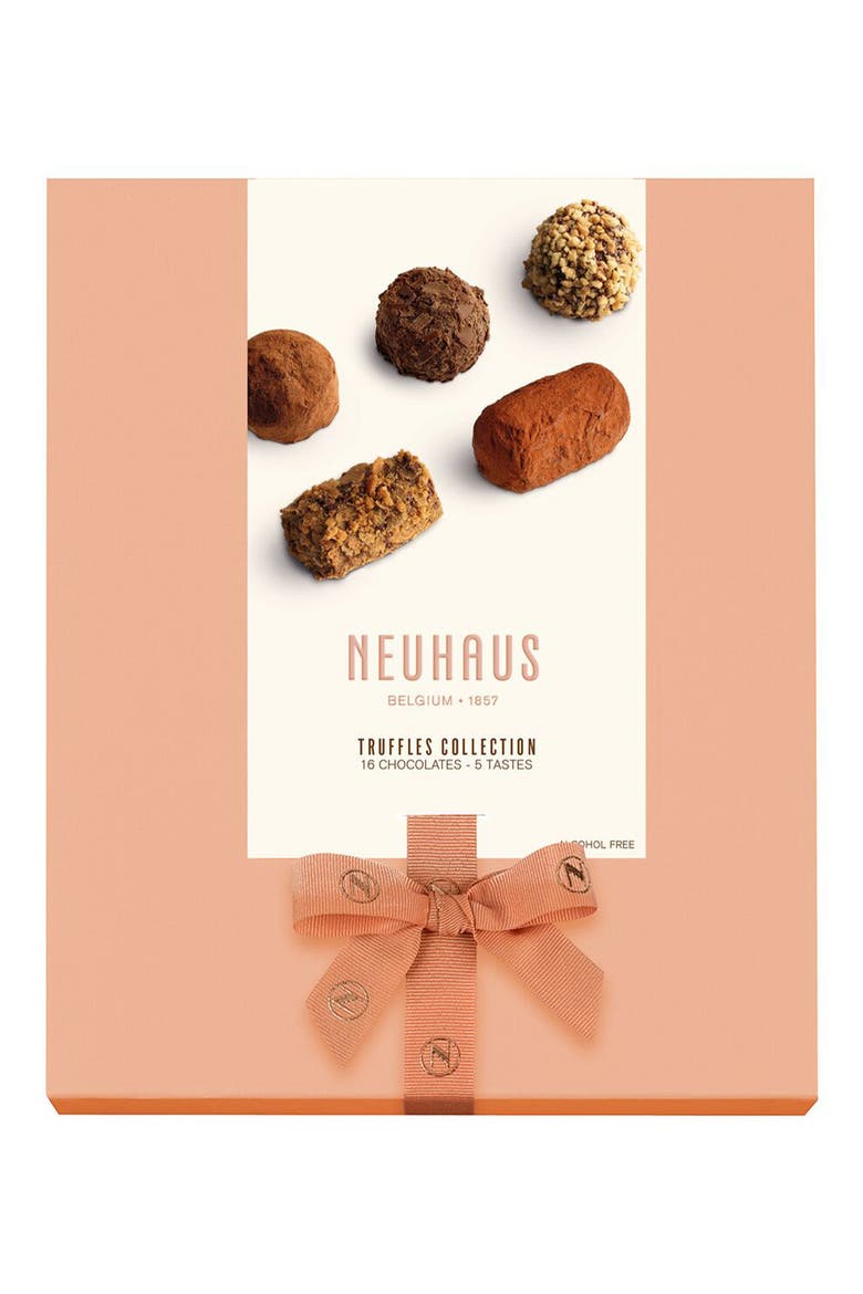 16-Piece Chocolate Truffle Gift Box, Alternate, color, PEACH