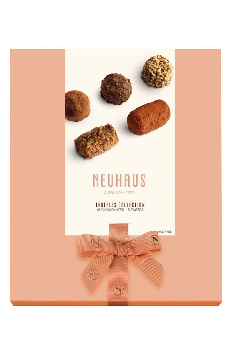 NEUHAUS 16-Piece Chocolate Truffle Gift Box, Alternate, color, Peach
