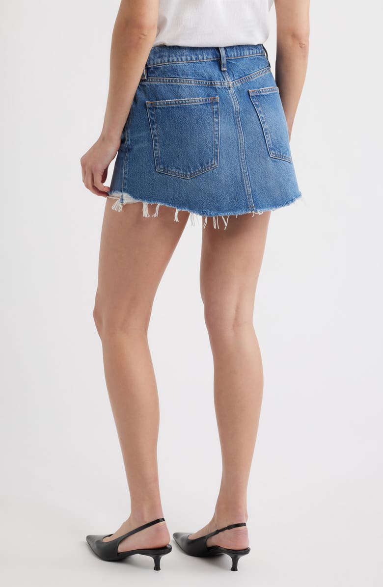 FRAME The Cutoff Denim Miniskirt, Alternate, color, 