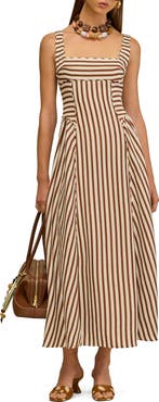 Cult Gaia Carla Linen, Wool & Silk Blend Sundress