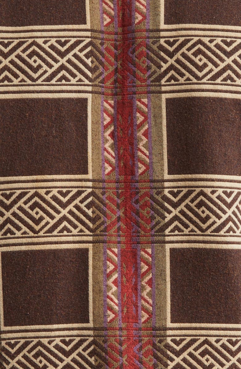 Double RL Padded Jacquard Overshirt, Alternate, color, Brown/ Olive