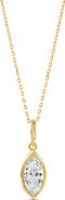 SHYMI Victorian Style Marquise Pendant Necklace