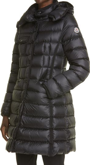 Moncler Hermine Grosgrain Trim Quilted Down Puffer Coat Nordstrom