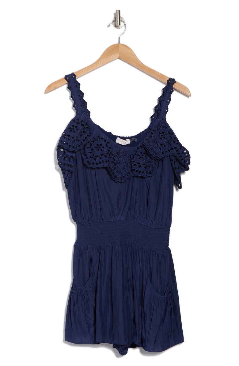 Ramy Brook Ellen Ruffle Romper, Alternate, color,