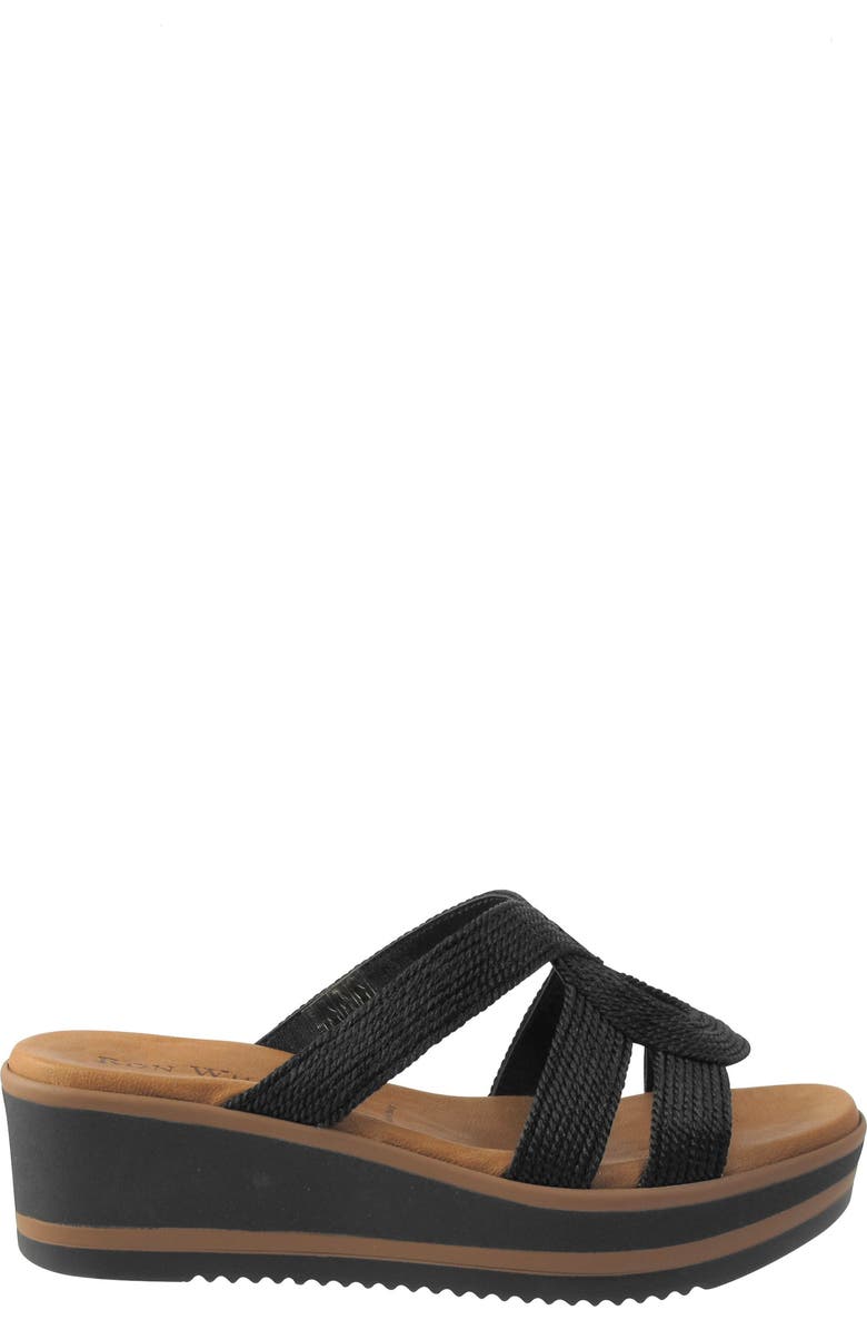 Ron White Penny Water Resistant Wedge Sandal, Alternate, color,