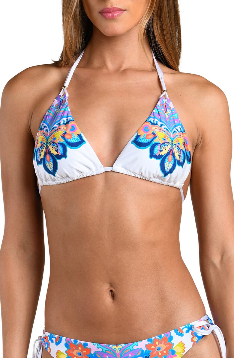Sunshine 79 Butterfly High Triangle Bikini Top, Main, color, 