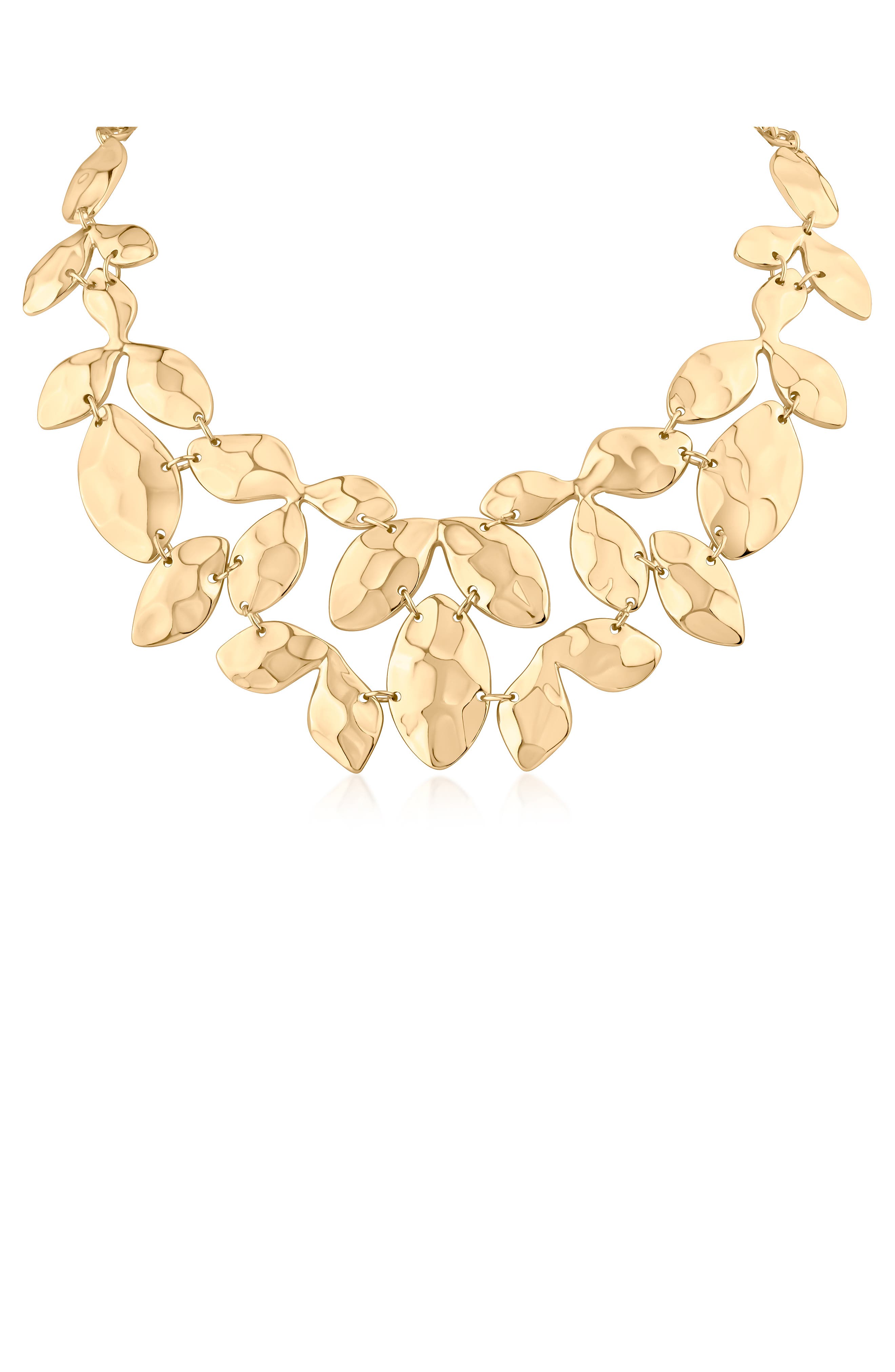 JARDIN Organic Shapes Bib Necklace