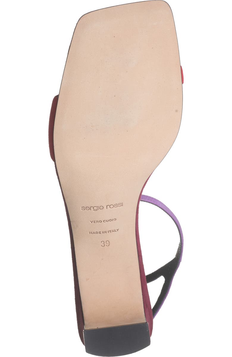 Sergio Rossi Kitten Heel Ankle Strap Sandal, Alternate, color,