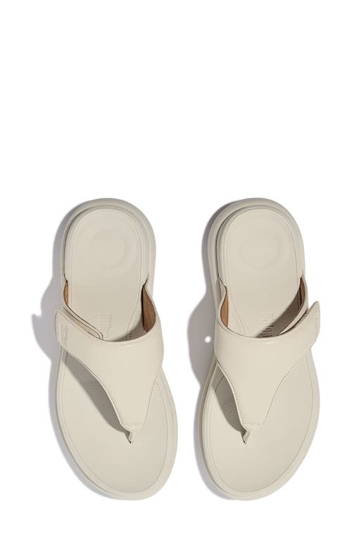 Fitflop F-mode Go Adjustable Platform Flip Flop In Paris Beige