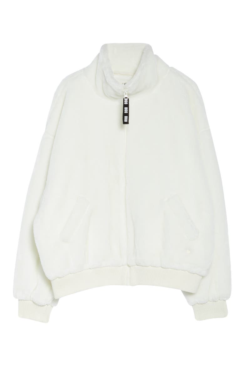 Laken Plush Fleece Jacket, Alternate, color, CREAM