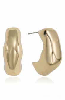 Wavy Hoop Earrings