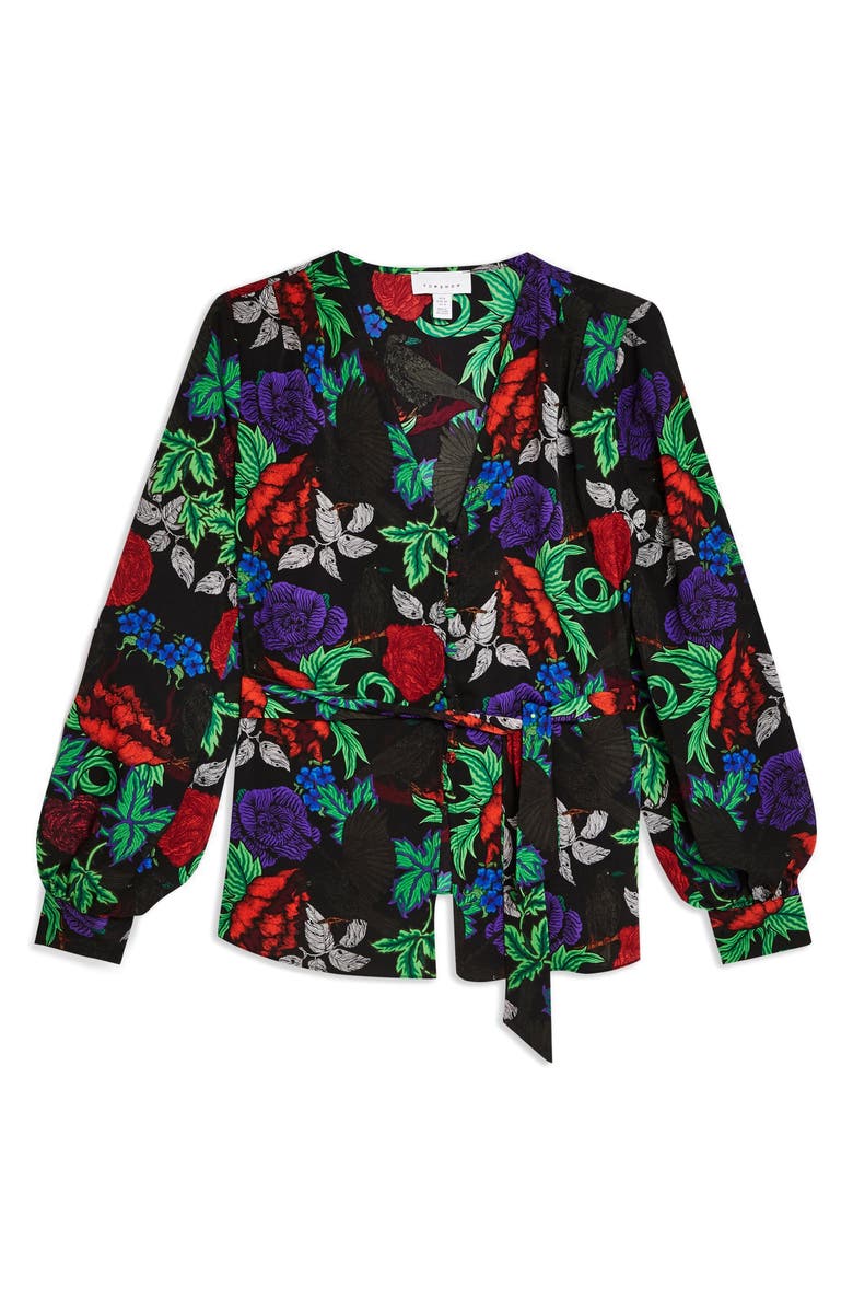 Topshop Grand Estate Blouse, Alternate, color,