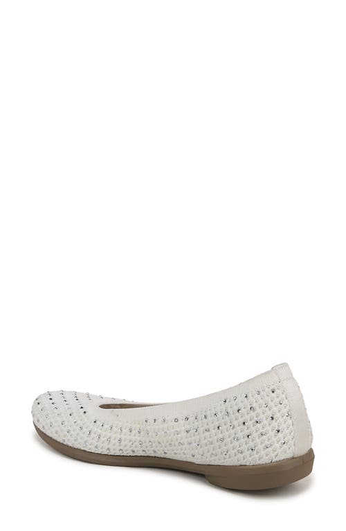 Bzees Kallie Washable Ballet Flats In White