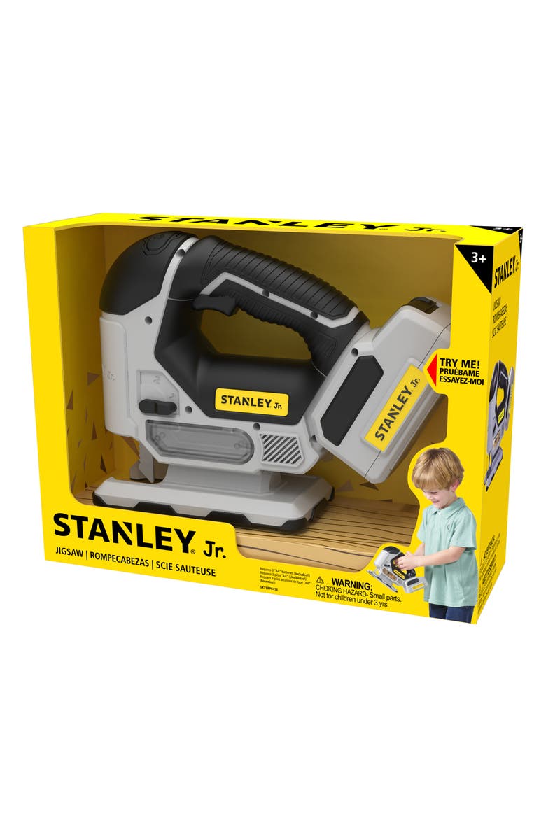 Stanley Jr. Pretend Play Battery Operated Jigsaw, Alternate, color, Yellow & Black