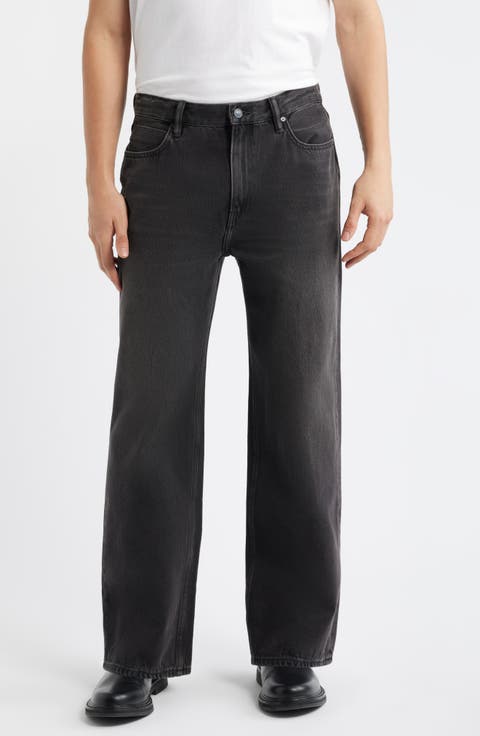 Lenny Straight Leg Jeans (Dirty Black)