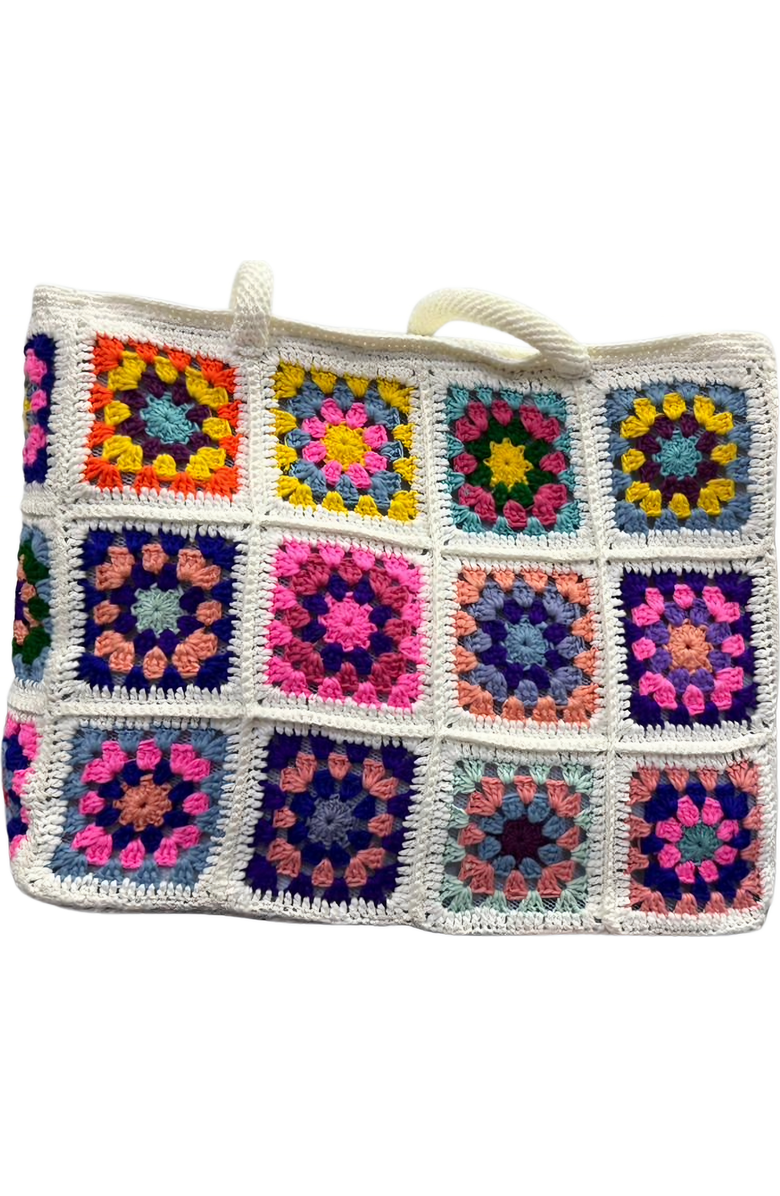 Solomon & Sage Classic Handmade Shoulder Crochet Bag, Main, color, Multi Color