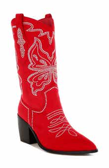 Rag & Co Latafa Rhinestone Western Boot