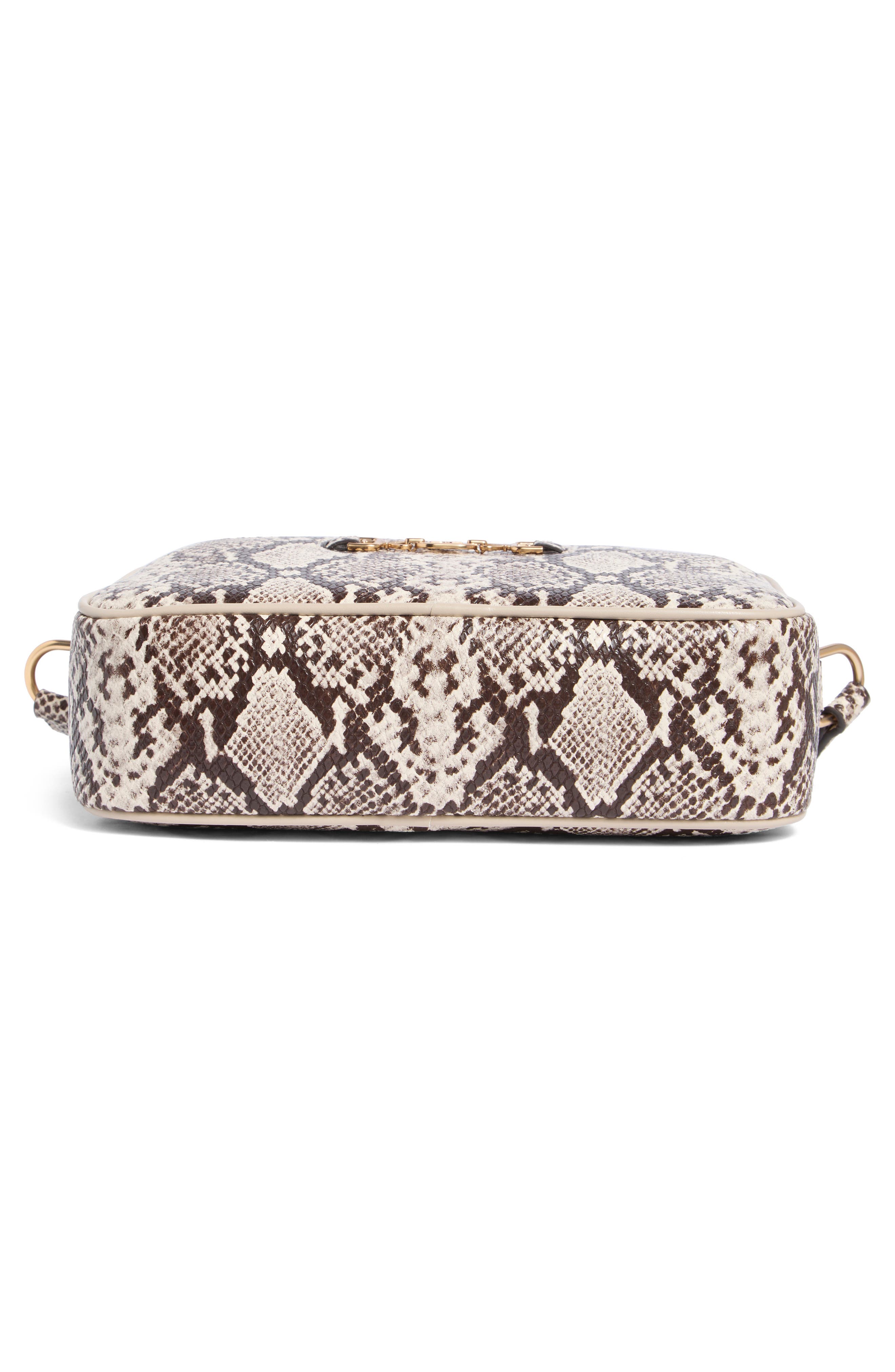 Sam Edelman Loraine Camera Bag, Alternate, color, Ivory Snake