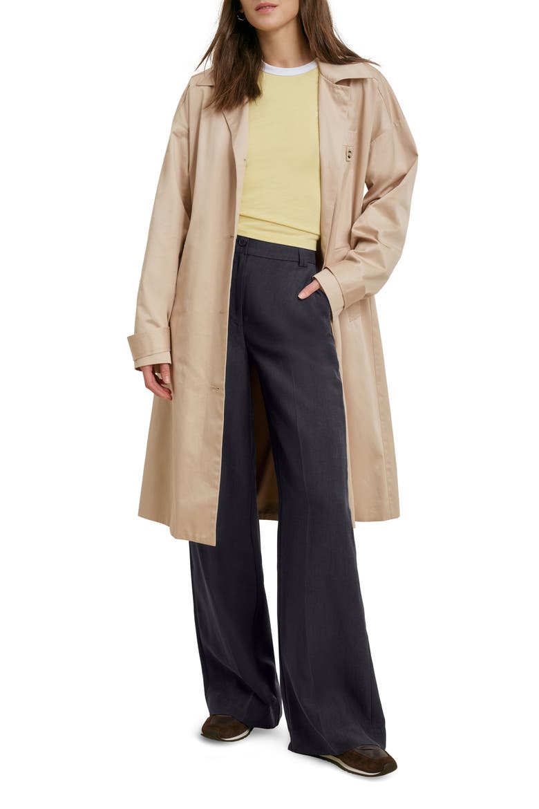 The Easy Trench Coat, Main, color, LIGHT KHAKI