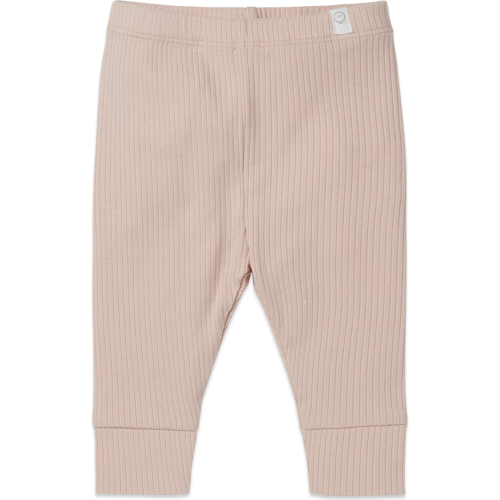 Mori Kids' Ribbed Leggings In Pink