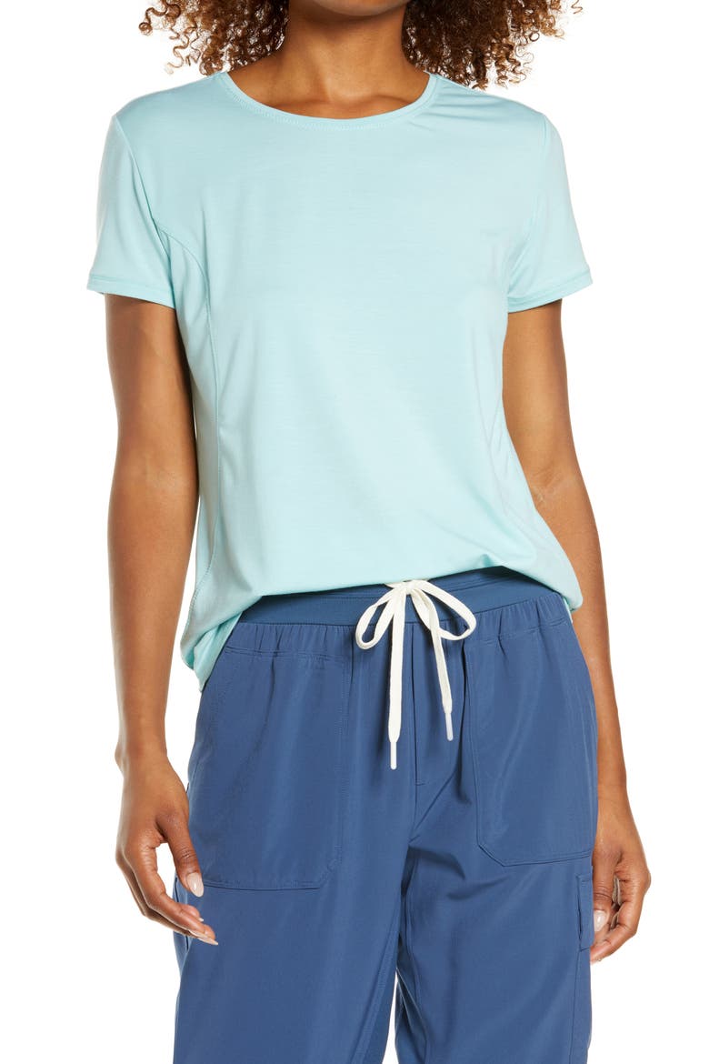 Energy Strength Performance T-Shirt, Main, color, BLUE RESORT