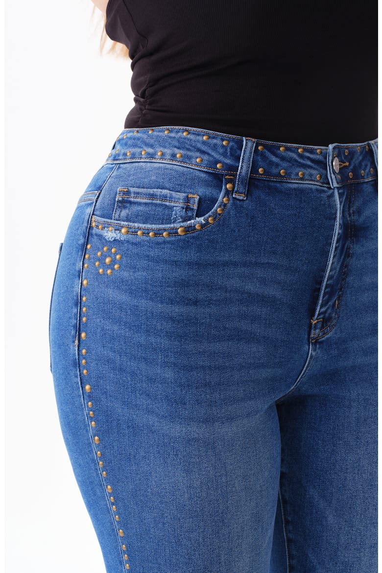 High Waist Bootcut Jeans, Alternate, color, MEDIUM BLUE
