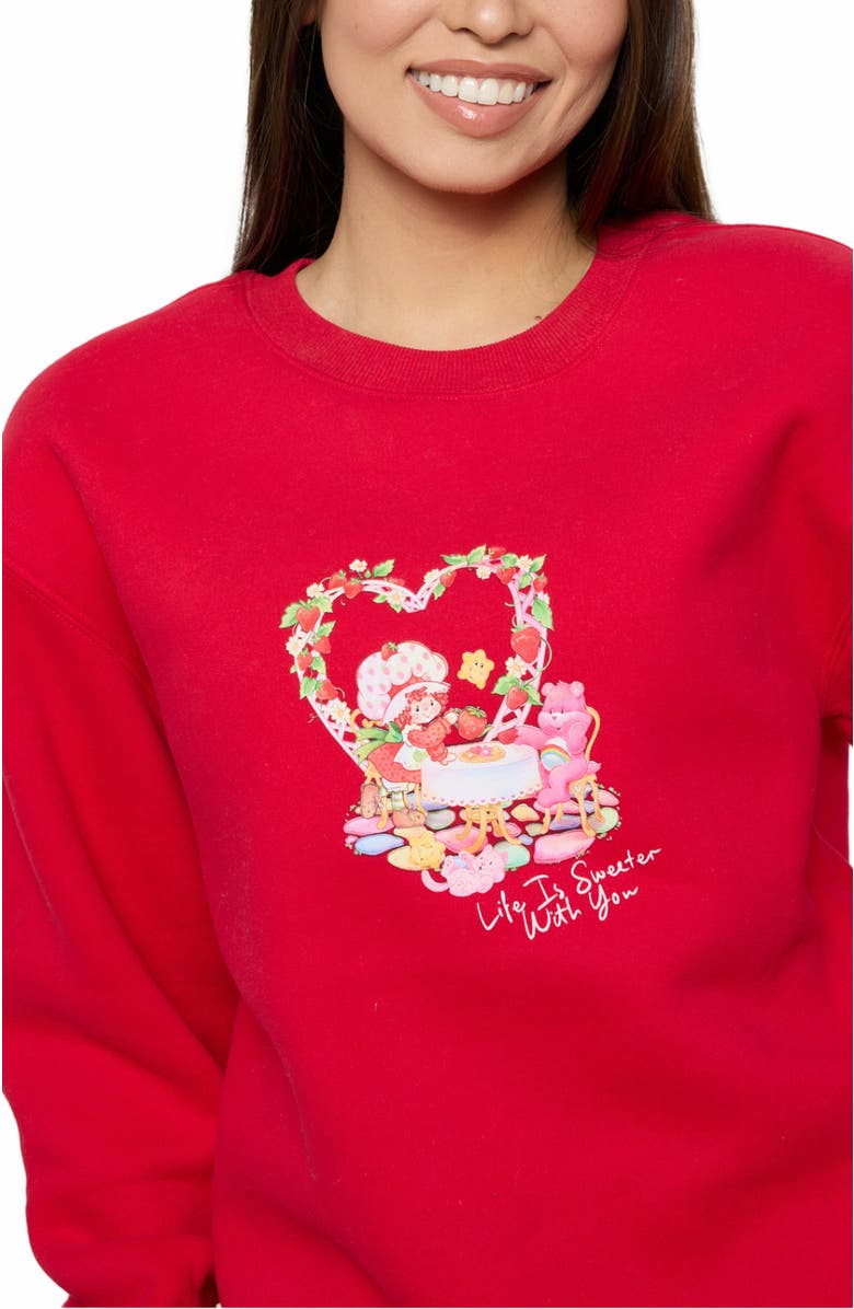 Samii Ryan LIFE IS SWEET CREWNECK, Alternate, color, Red