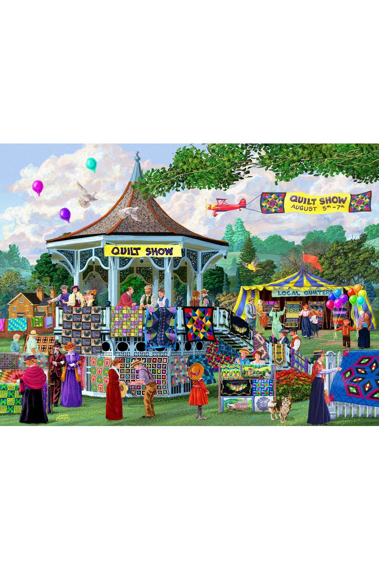 Summer Quilt Show 1000 piece Jigsaw Puzzle for Adults, Main, color, Multicolor