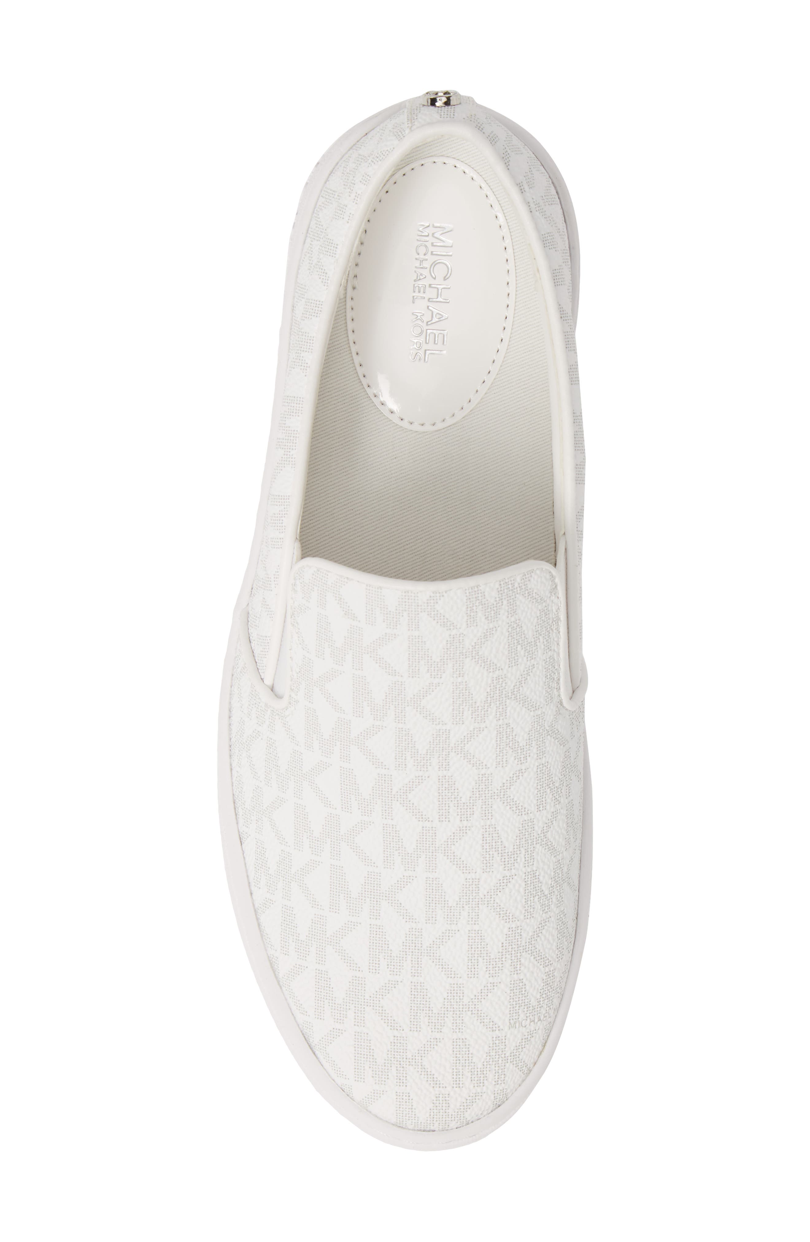 Keaton Slip-On Sneaker, Alternate, color, BRIGHT WHITE FABRIC