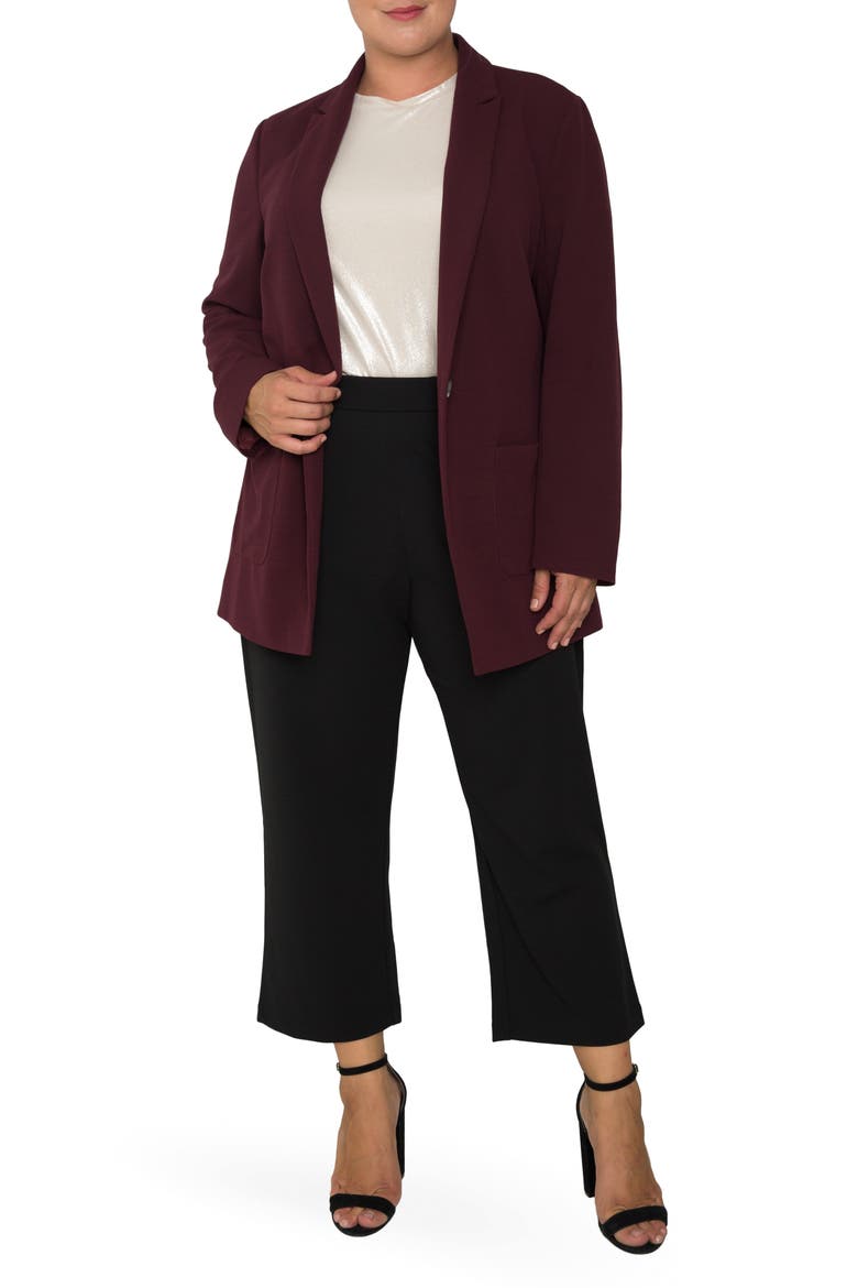 Dorothy Boyfriend Jacket, Alternate, color, BURGUNDY