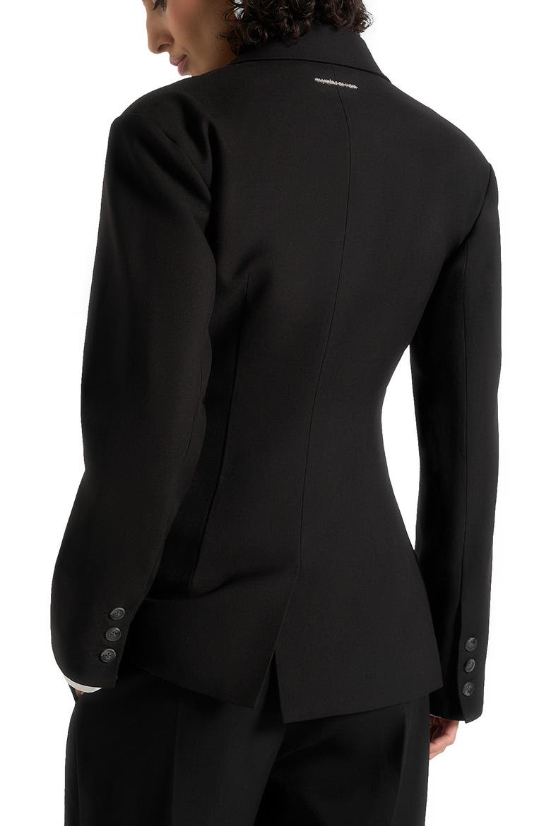 Maia Double Breasted Blazer, Alternate, color, Black
